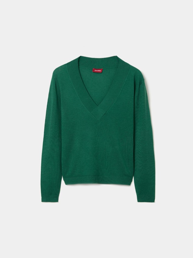 Camisola de Malha com Decote em V