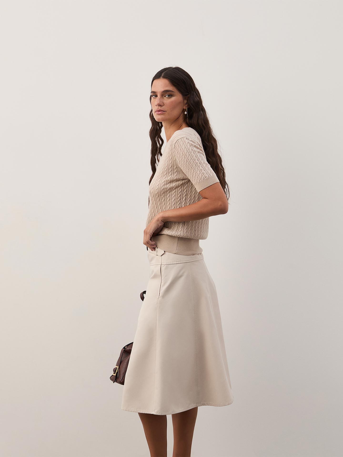 Camisola de Malha Entrançada