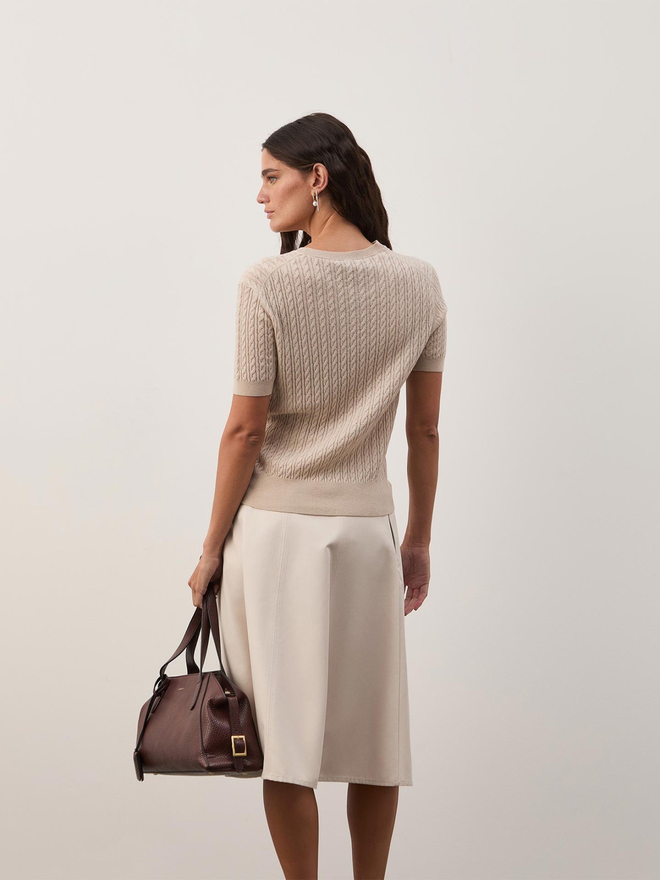 Camisola de Malha Entrançada
