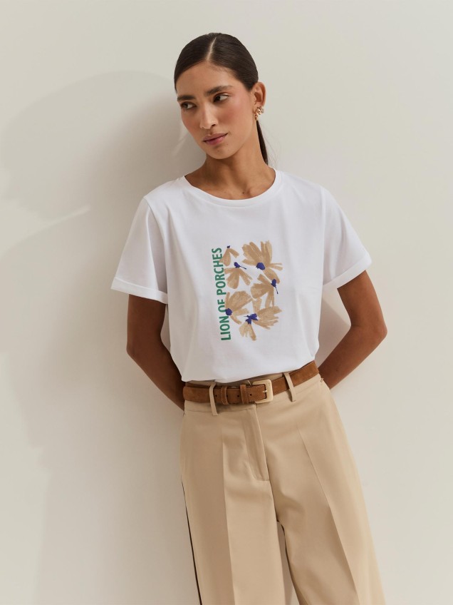 T-shirt com Estampado