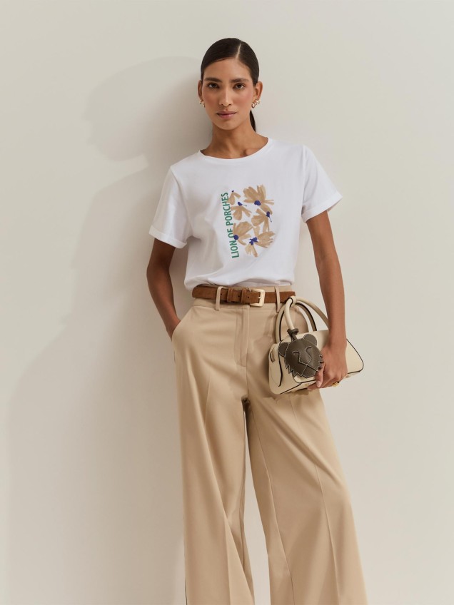 T-shirt com Estampado