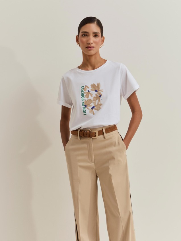 T-shirt com Estampado