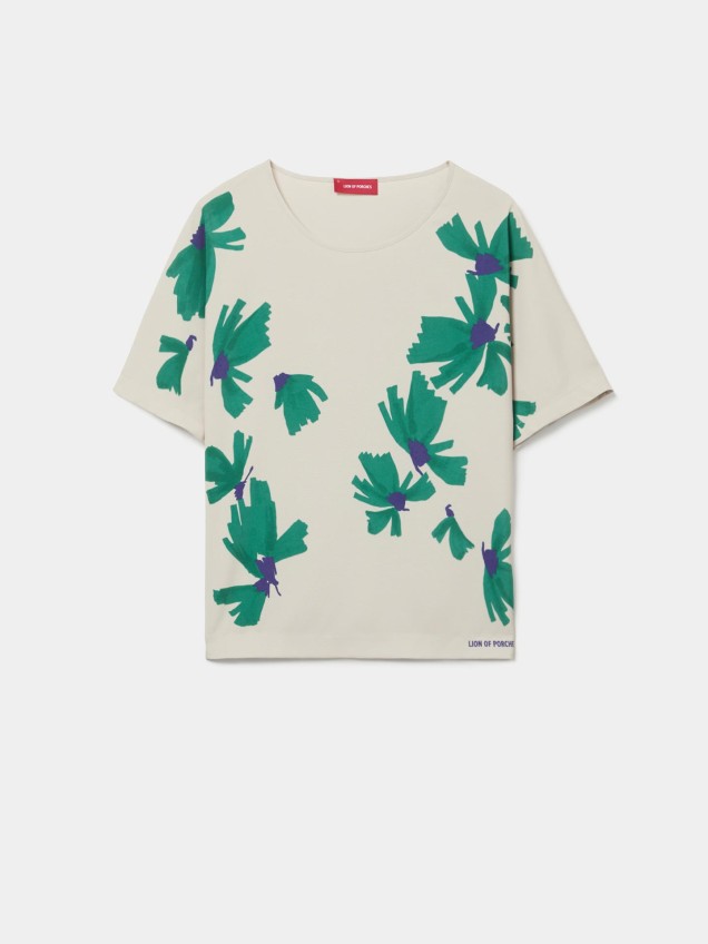 Blusa com Padrão Floral