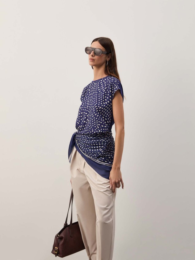 T-shirt Fluida Estampada