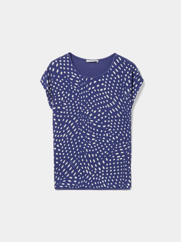 T-shirt Fluida Estampada