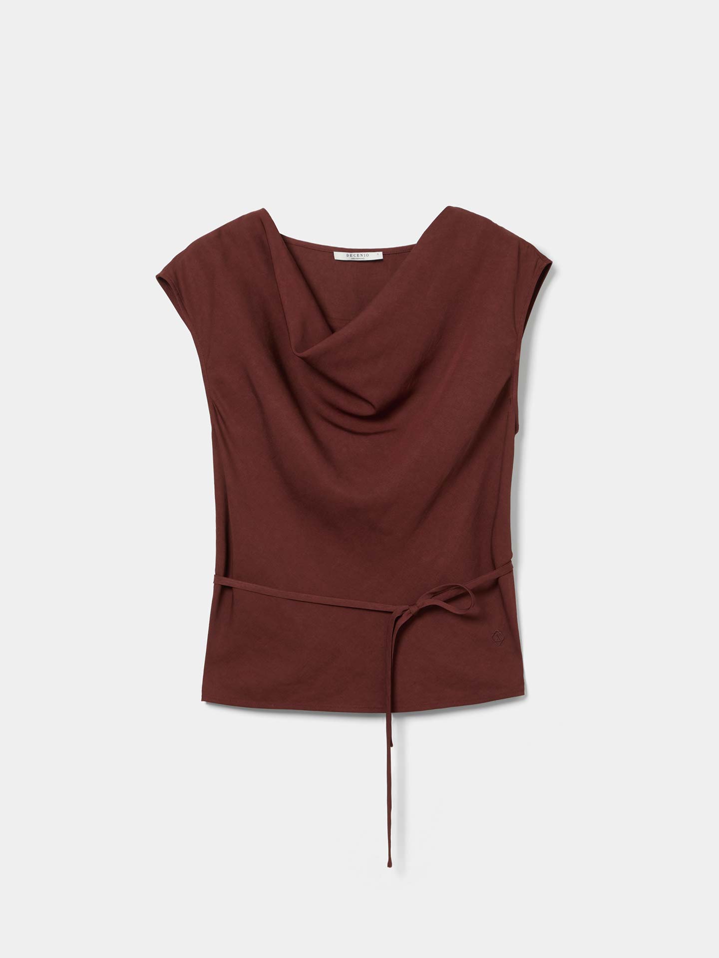 Blusa Drapeada com Cinto