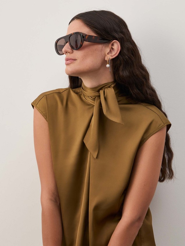 Blusa Fluida com La�ada