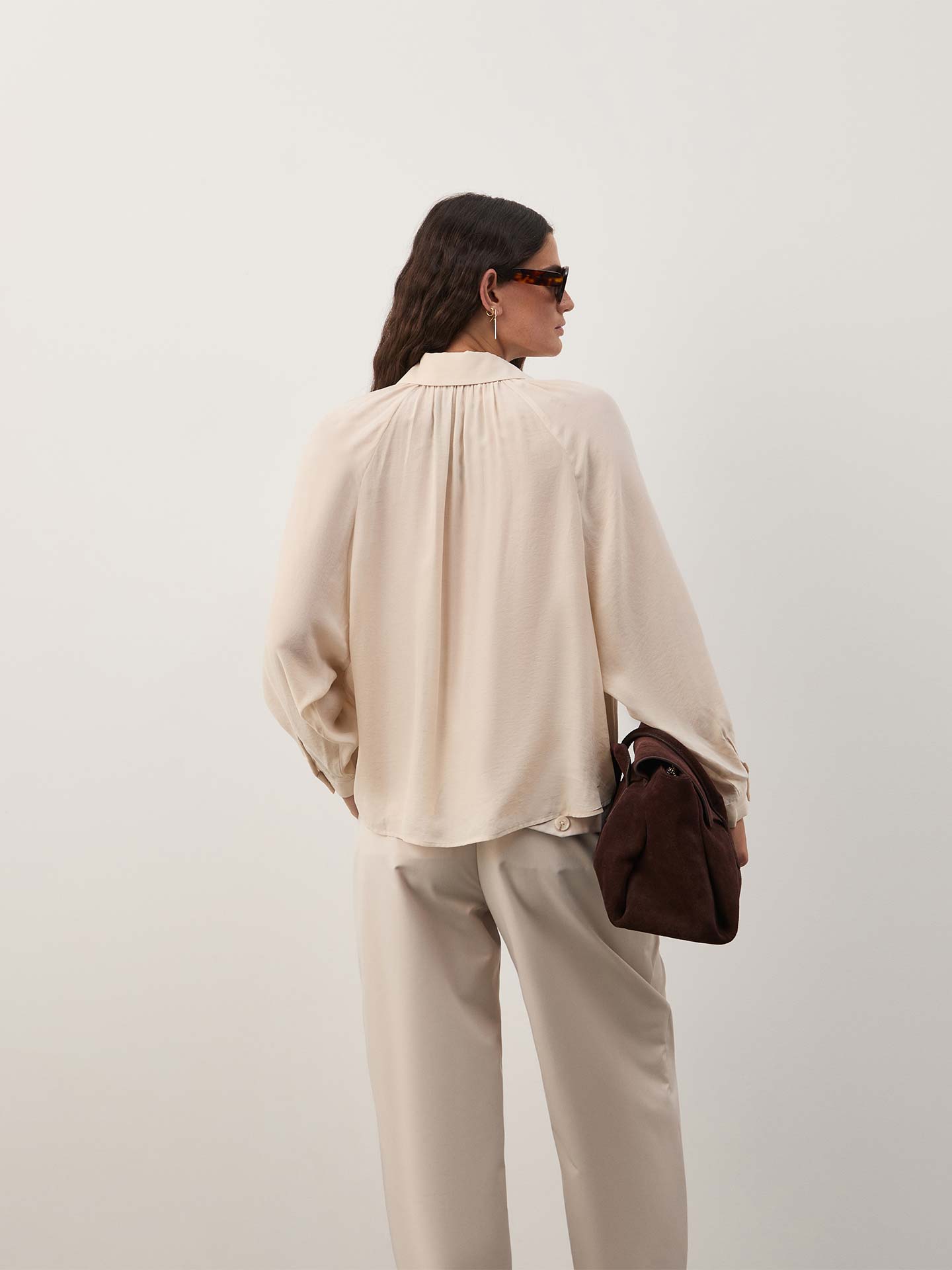 Blusa Fluida com Pregas