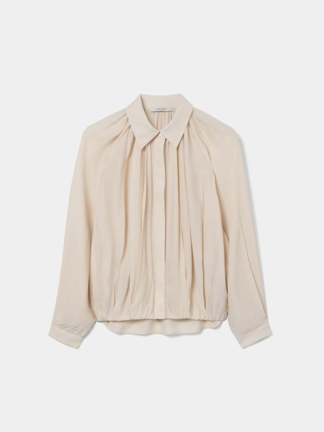 Blusa Fluida com Pregas