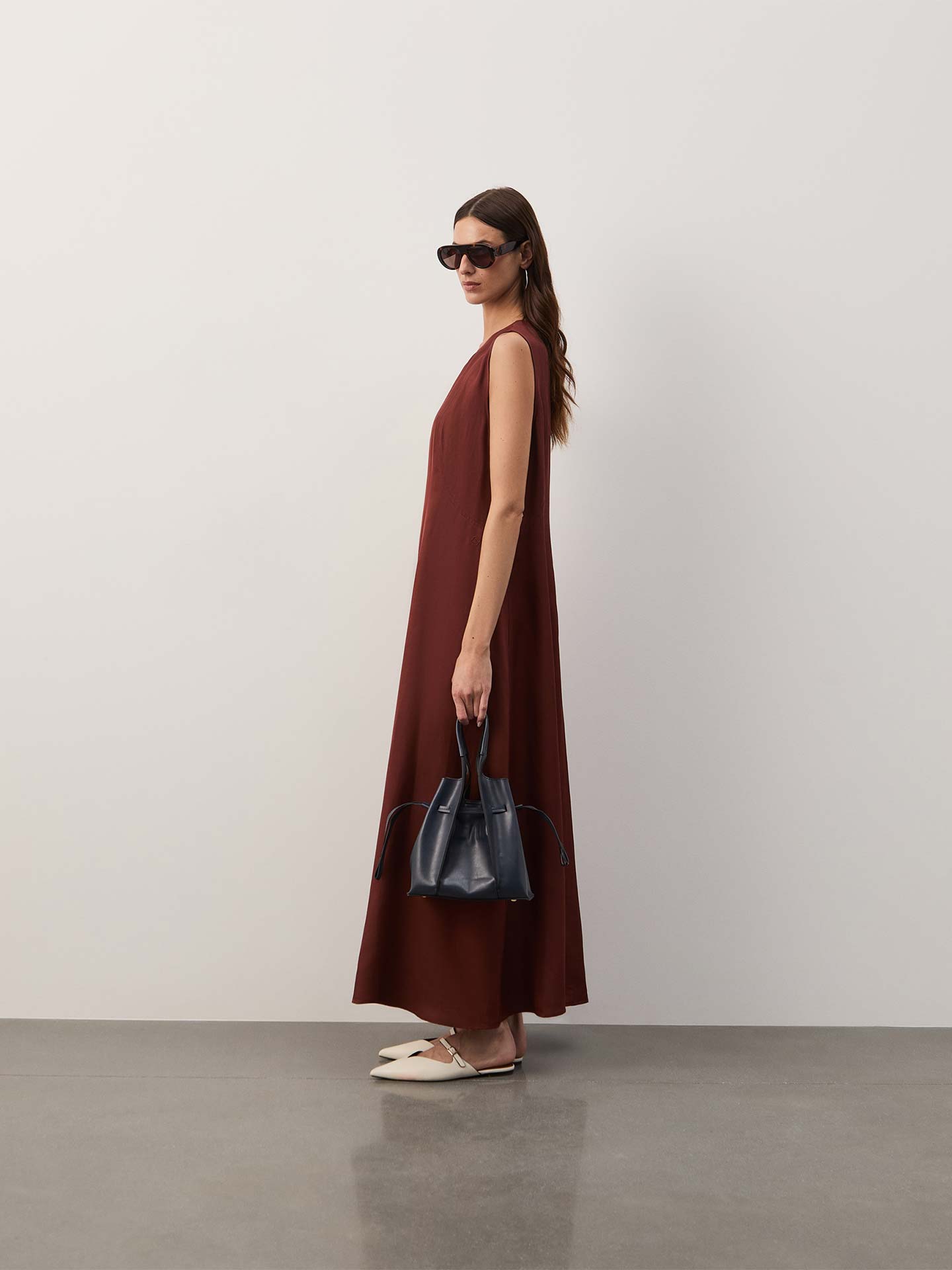 Vestido Comprido com Linho