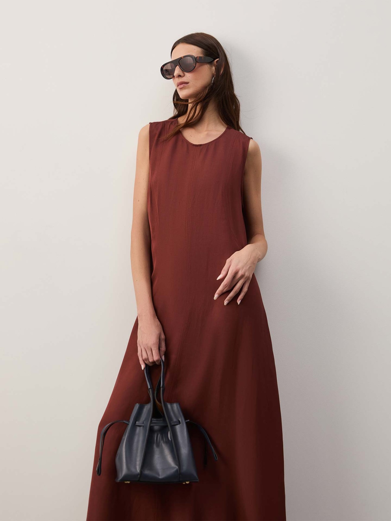 Vestido Comprido com Linho