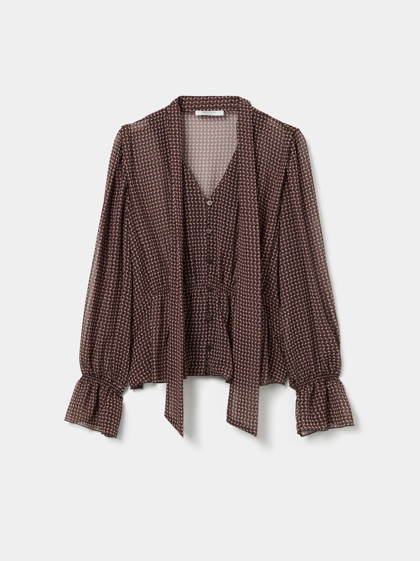Blusa Fluida com Laçada
