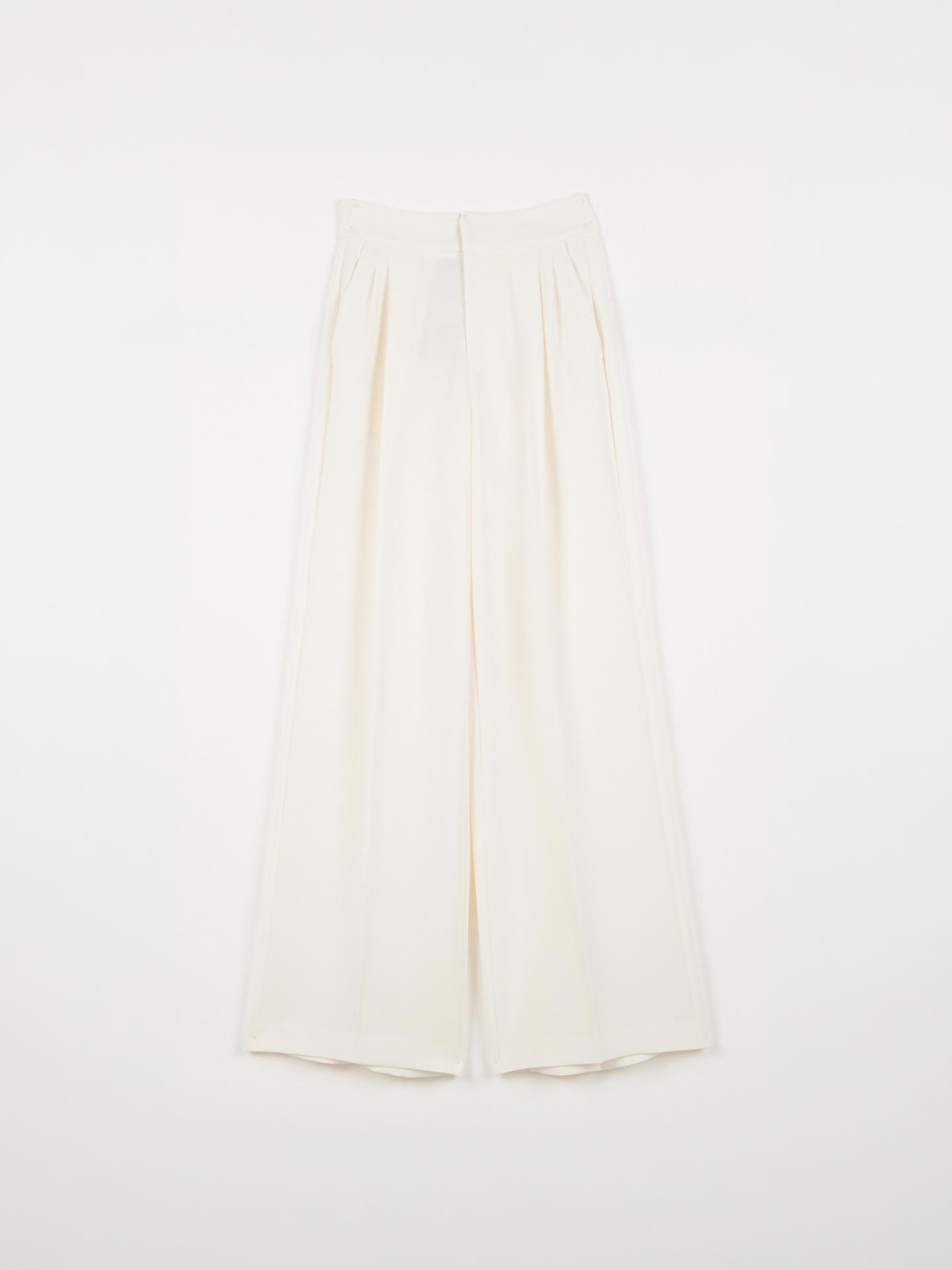 Cal�as Wide Leg com Pregas