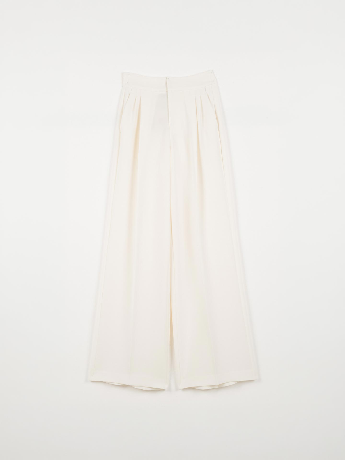 Calças Wide Leg com Pregas