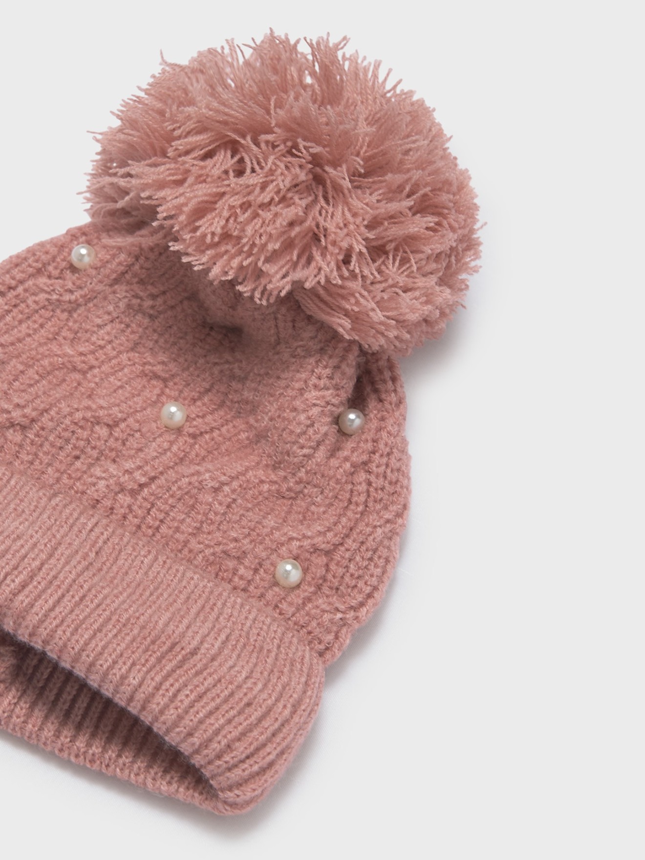 Gorro de Malha com P�rolas