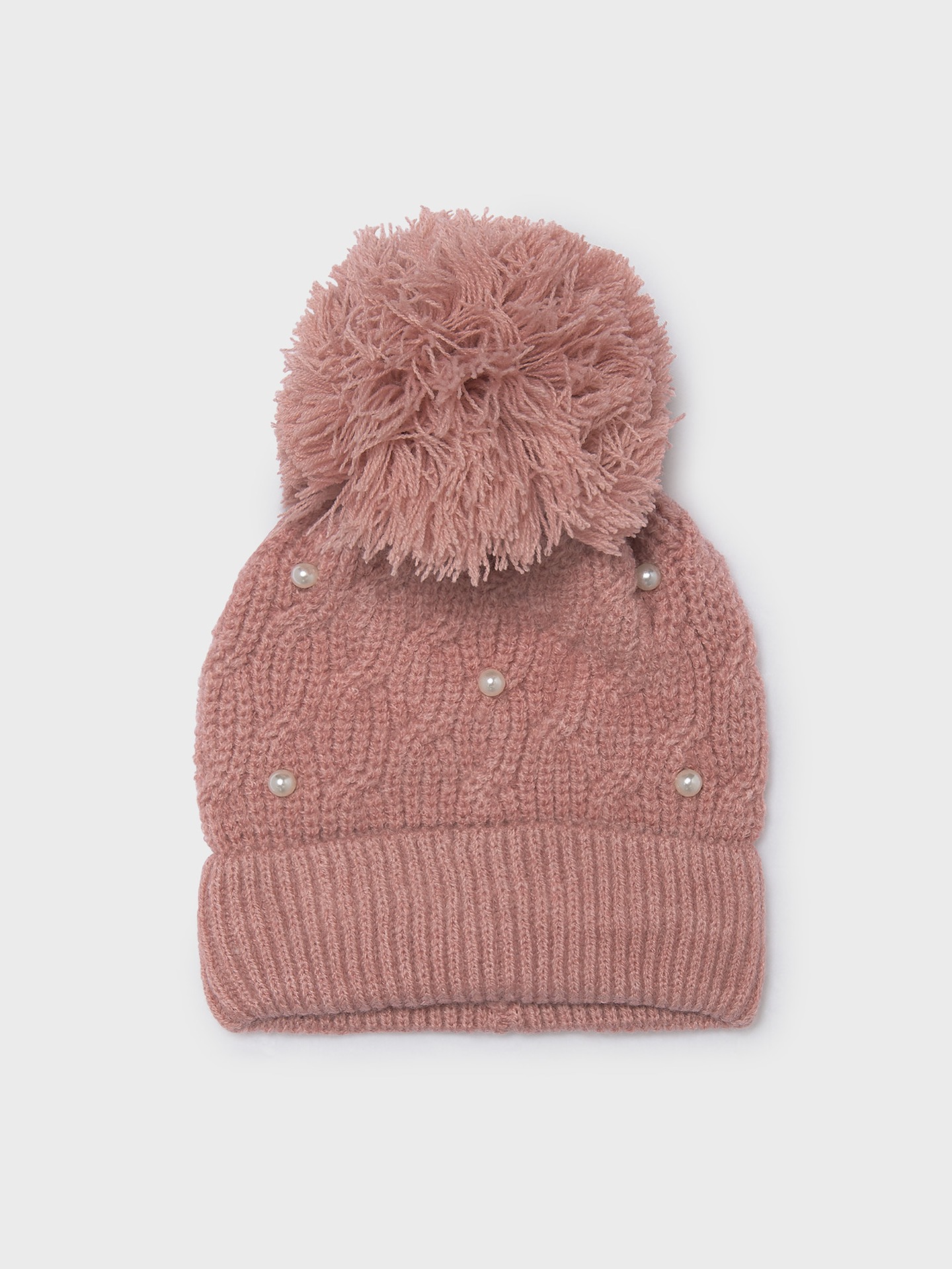 Gorro de Malha com Pérolas