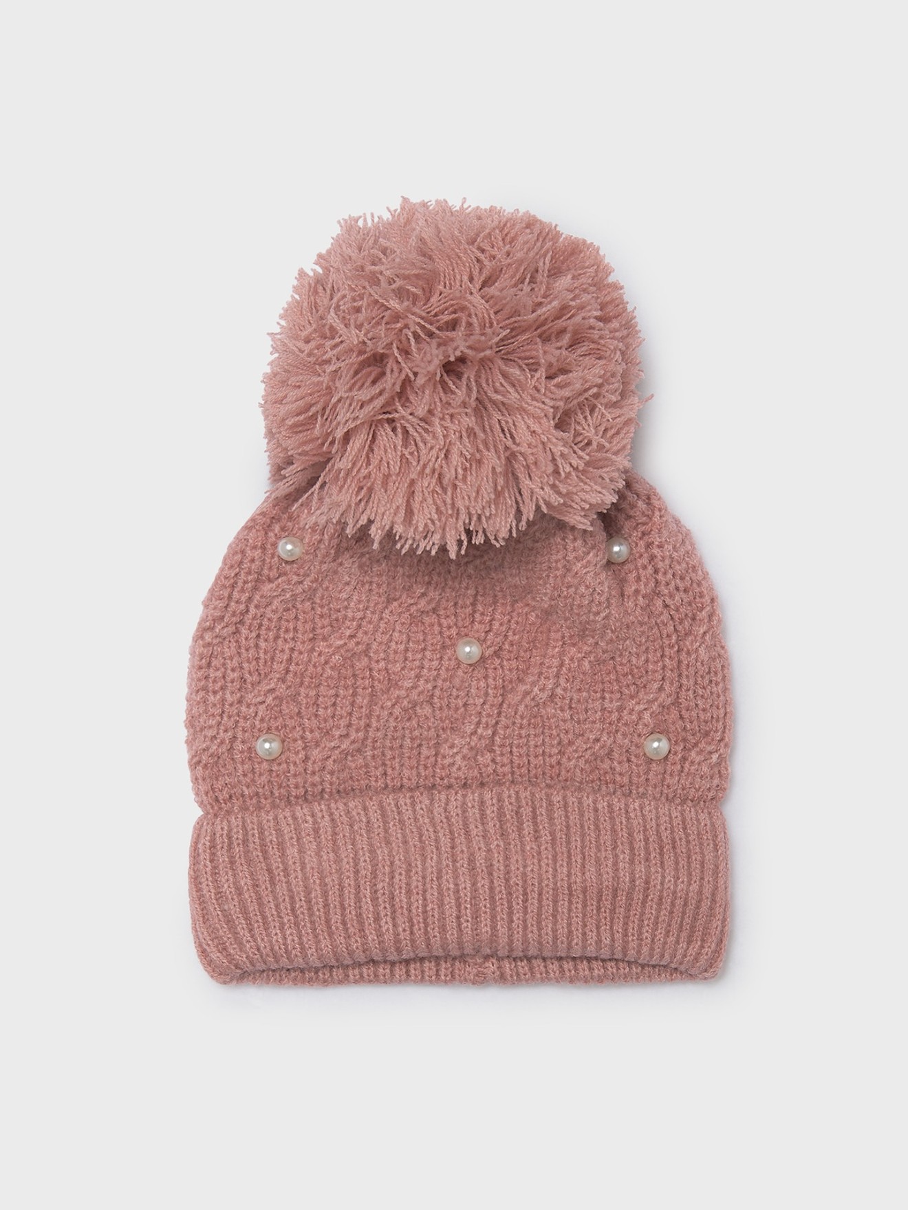 Gorro de Malha com P�rolas