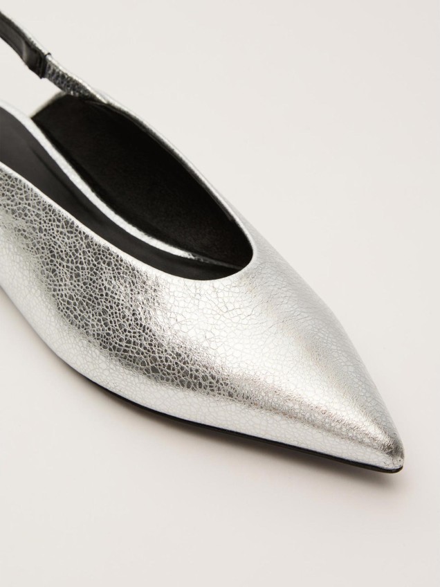 Ballerinas Slingback em Pele WKAARA
