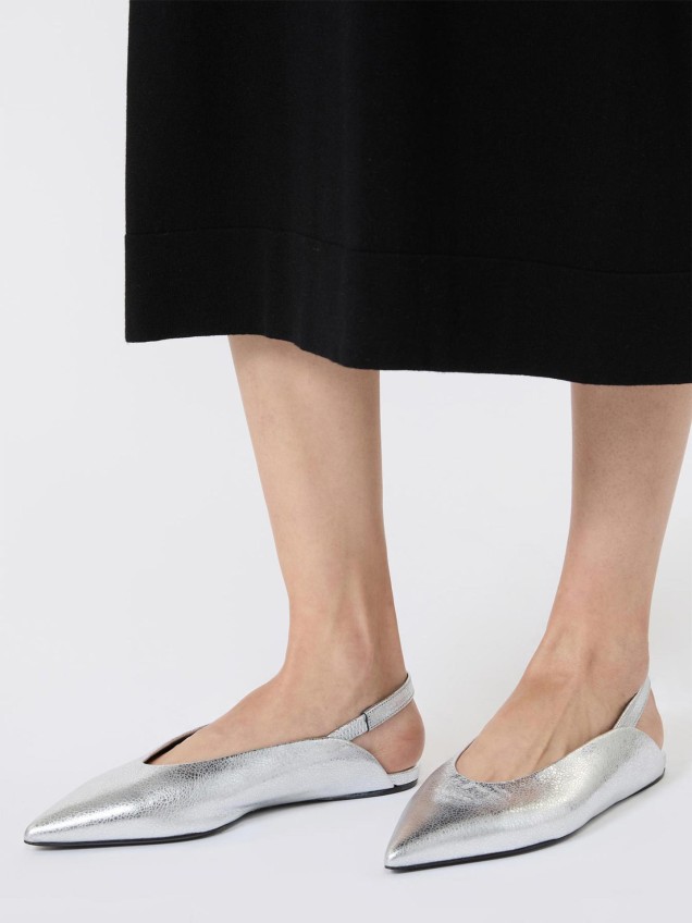 Ballerinas Slingback em Pele WKAARA