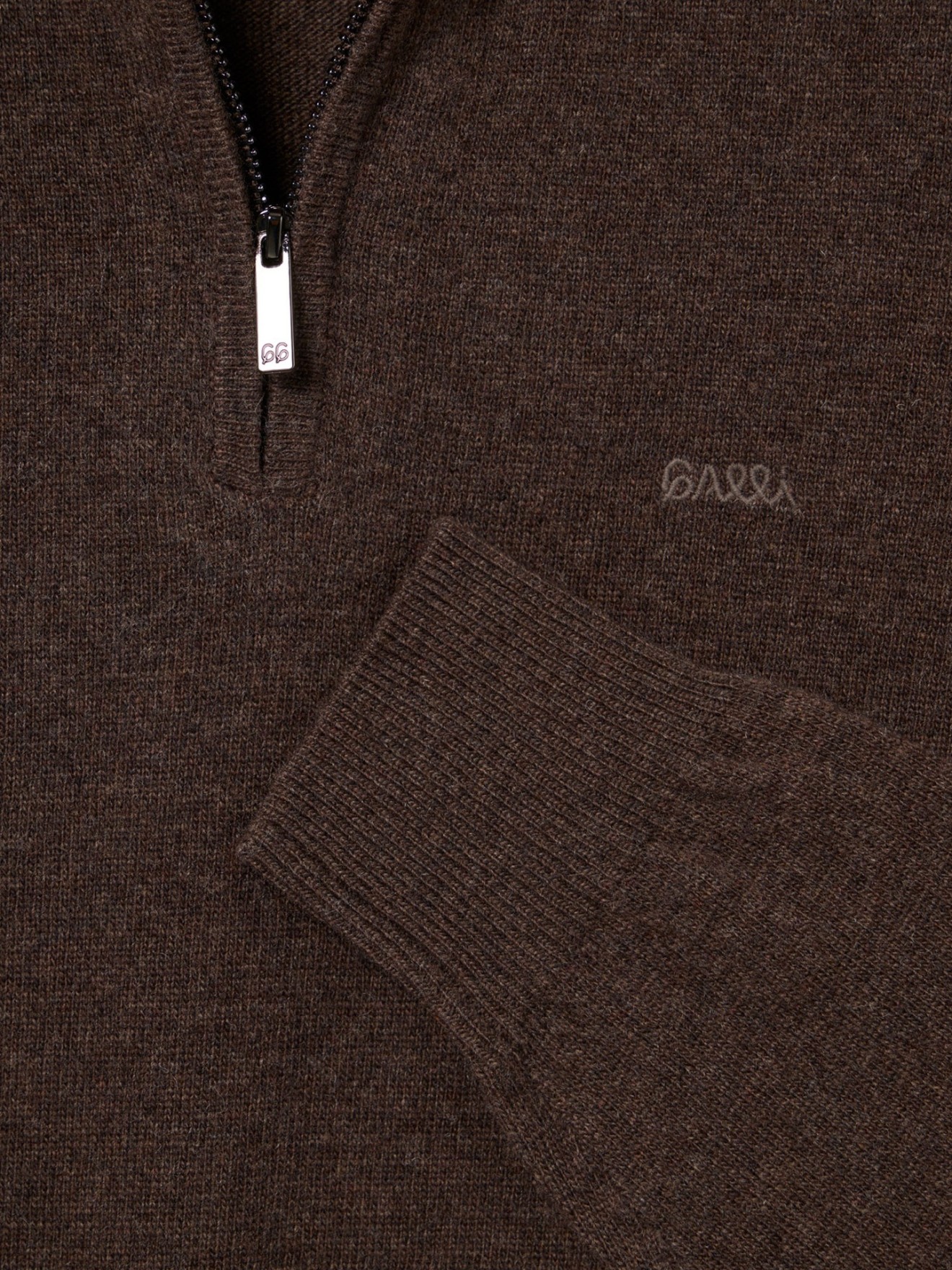 Camisola de Malha com Meio Fecho de Correr