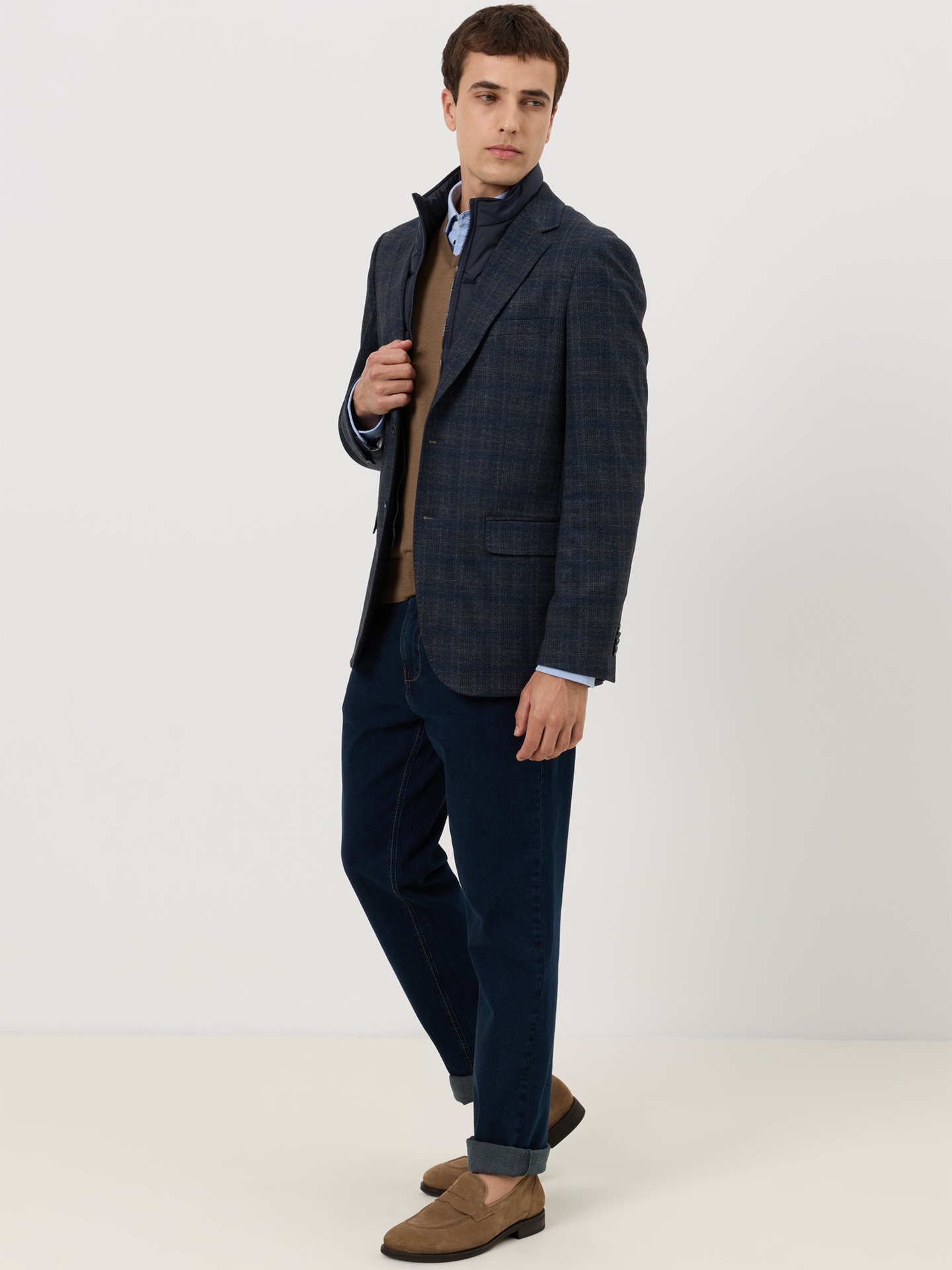 Blazer Slim Fit com Colete Interior