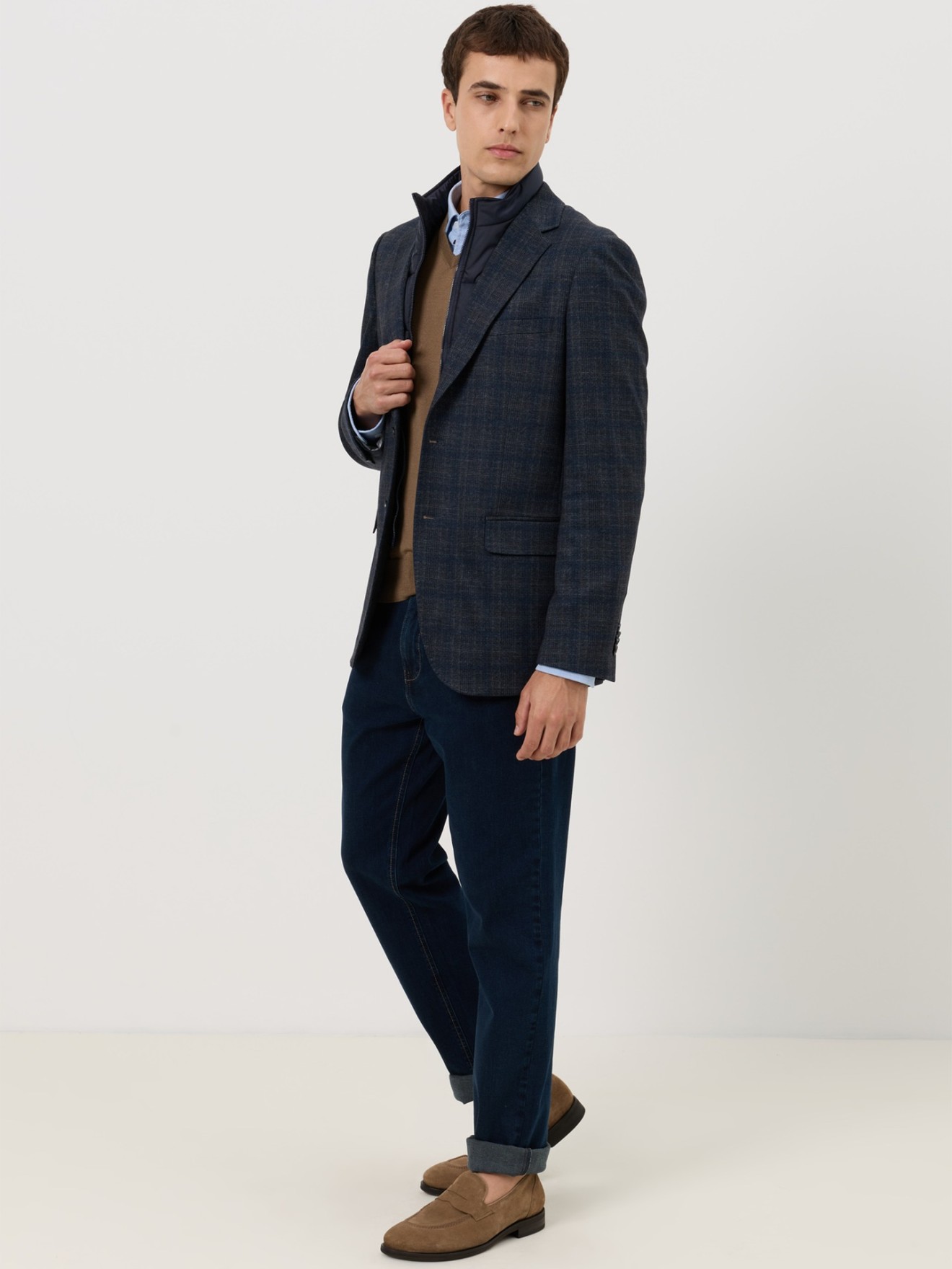 Blazer Slim Fit com Colete Interior