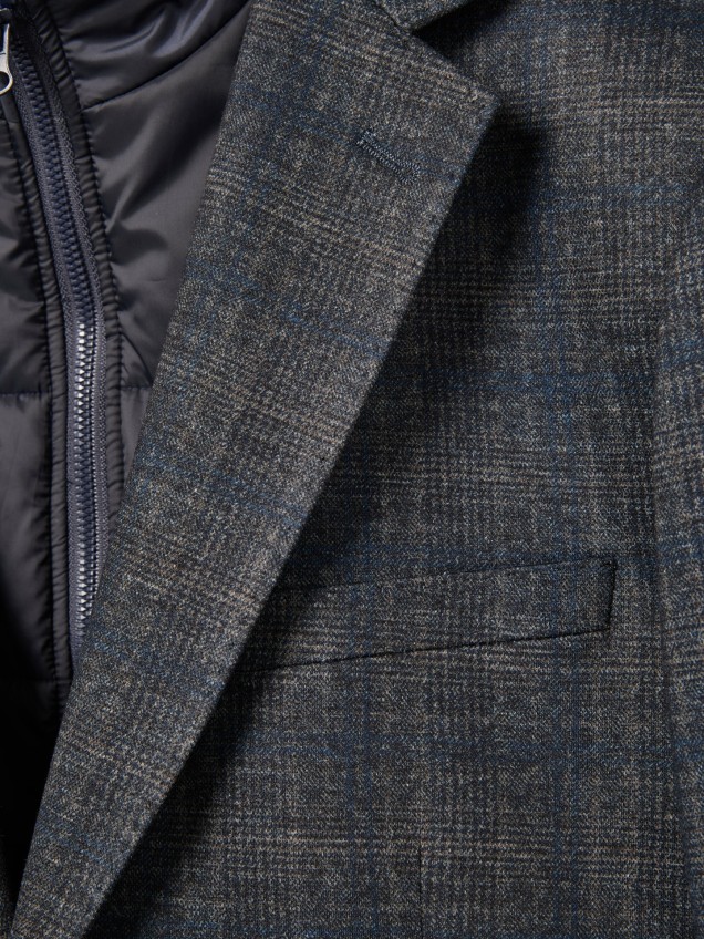 Blazer Slim Fit com Colete Interior