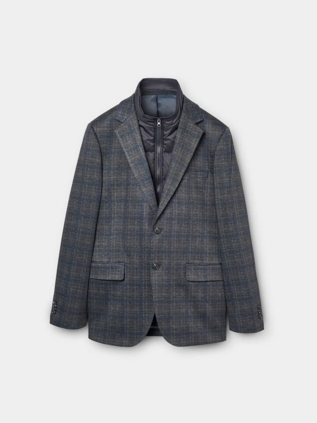 Blazer Slim Fit com Colete Interior
