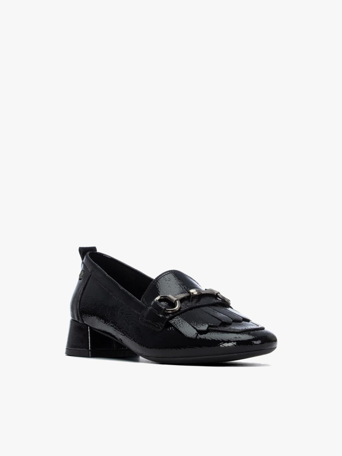 Sapatos em Verniz com Salto Baixo