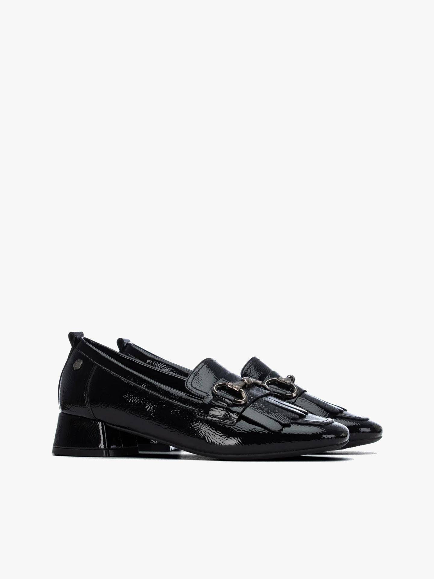 Sapatos em Verniz com Salto Baixo