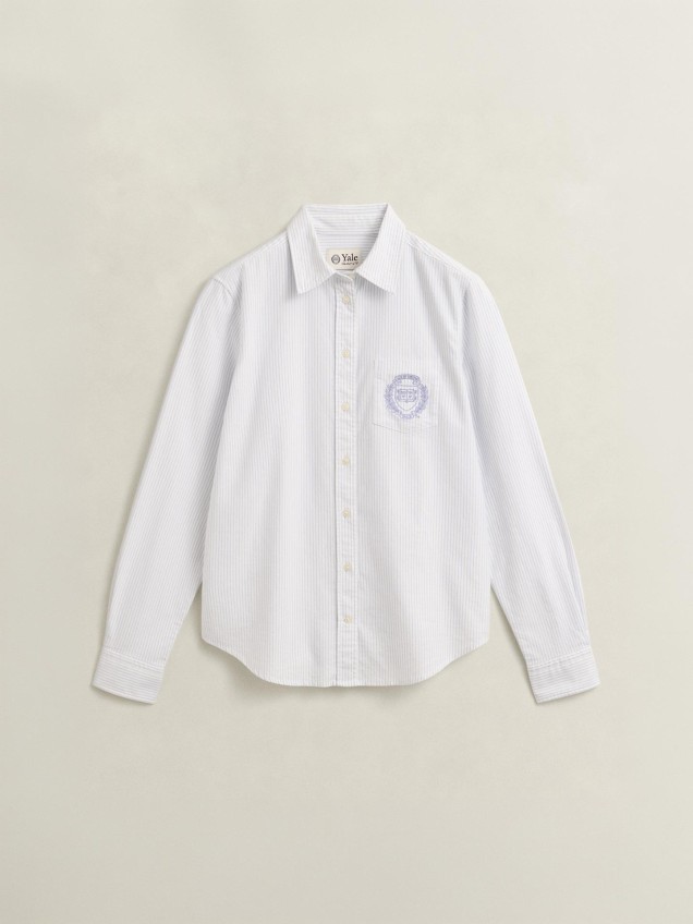 Camisa de Algod�o �s Riscas