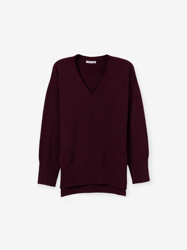Camisola de Malha com Decote em V