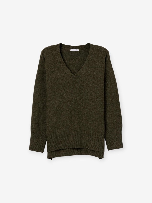 Camisola de Malha com Decote em V