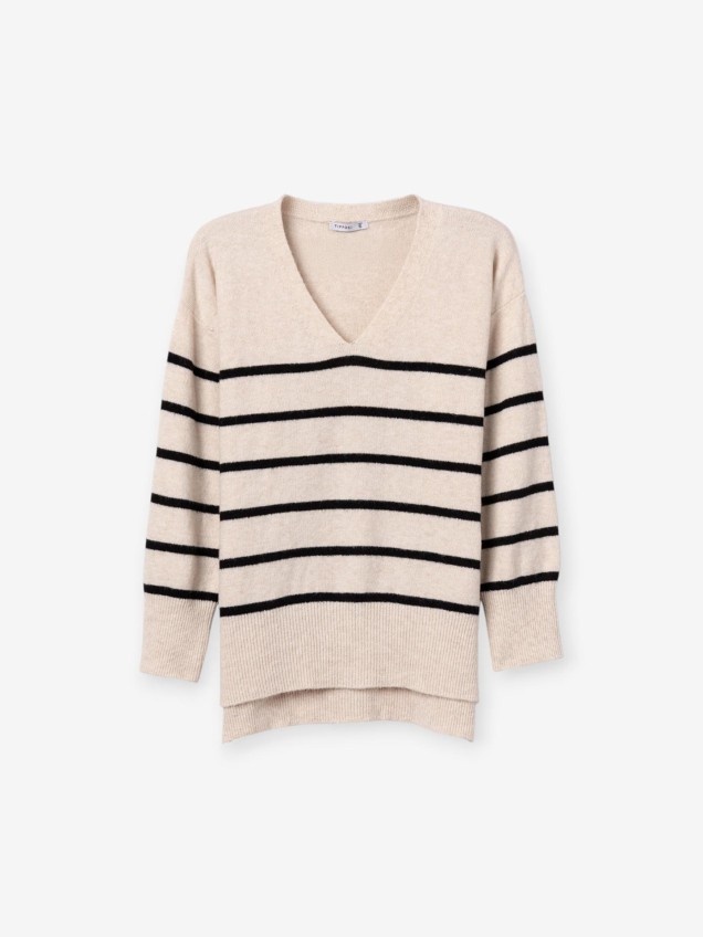 Camisola de Malha com Decote em V