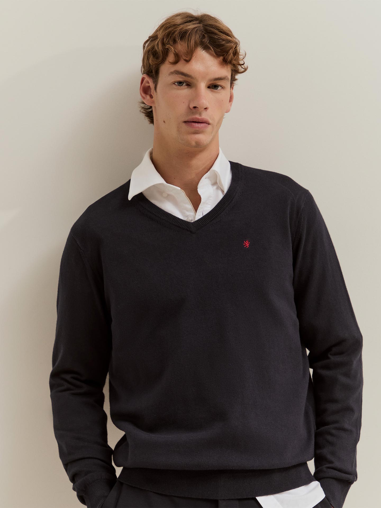 Camisola de Malha com Decote em V