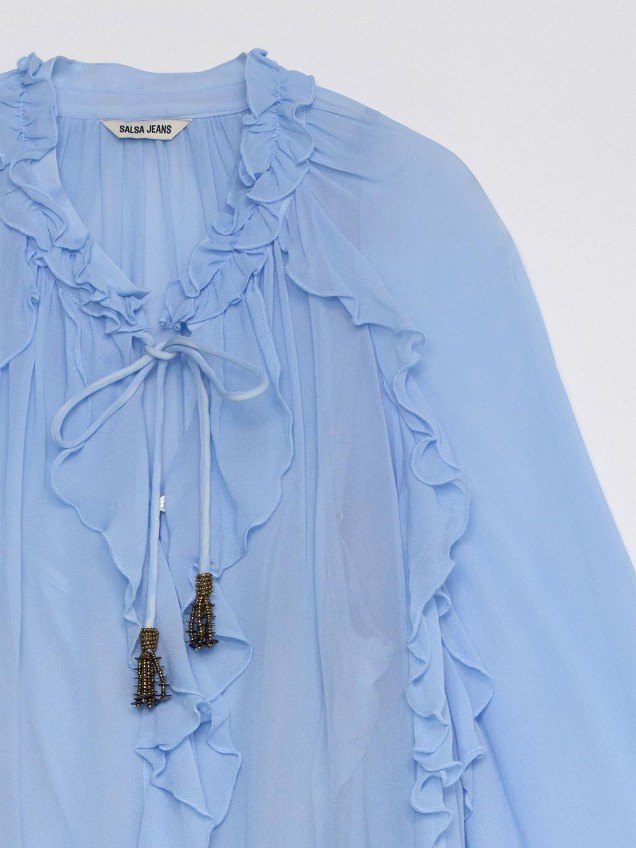 Blusa com Folhos