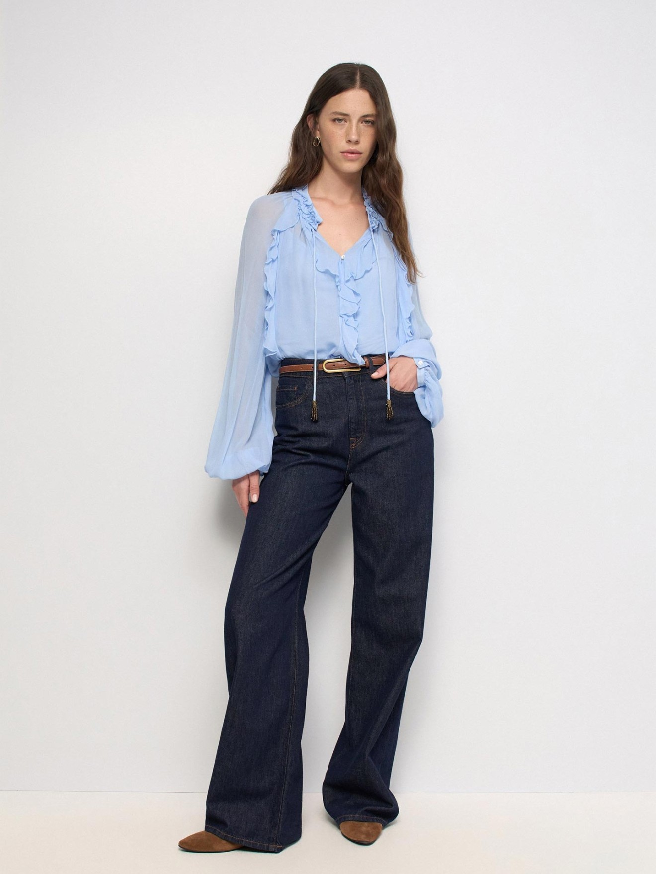 Blusa com Folhos