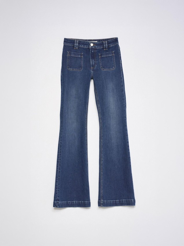 Calças de Ganga Destiny Push Up Flare