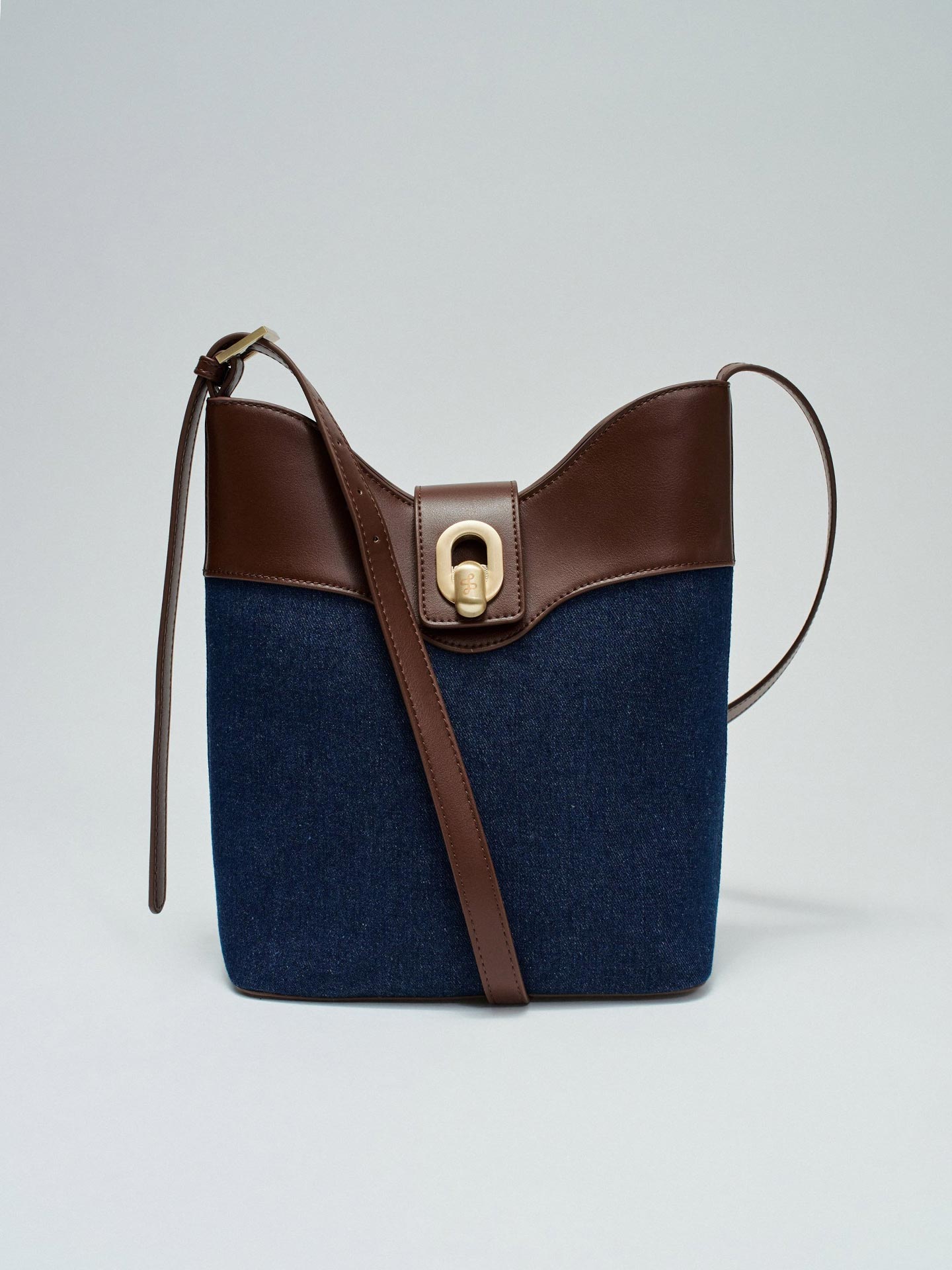 Mala Tote em Denim e Polipele