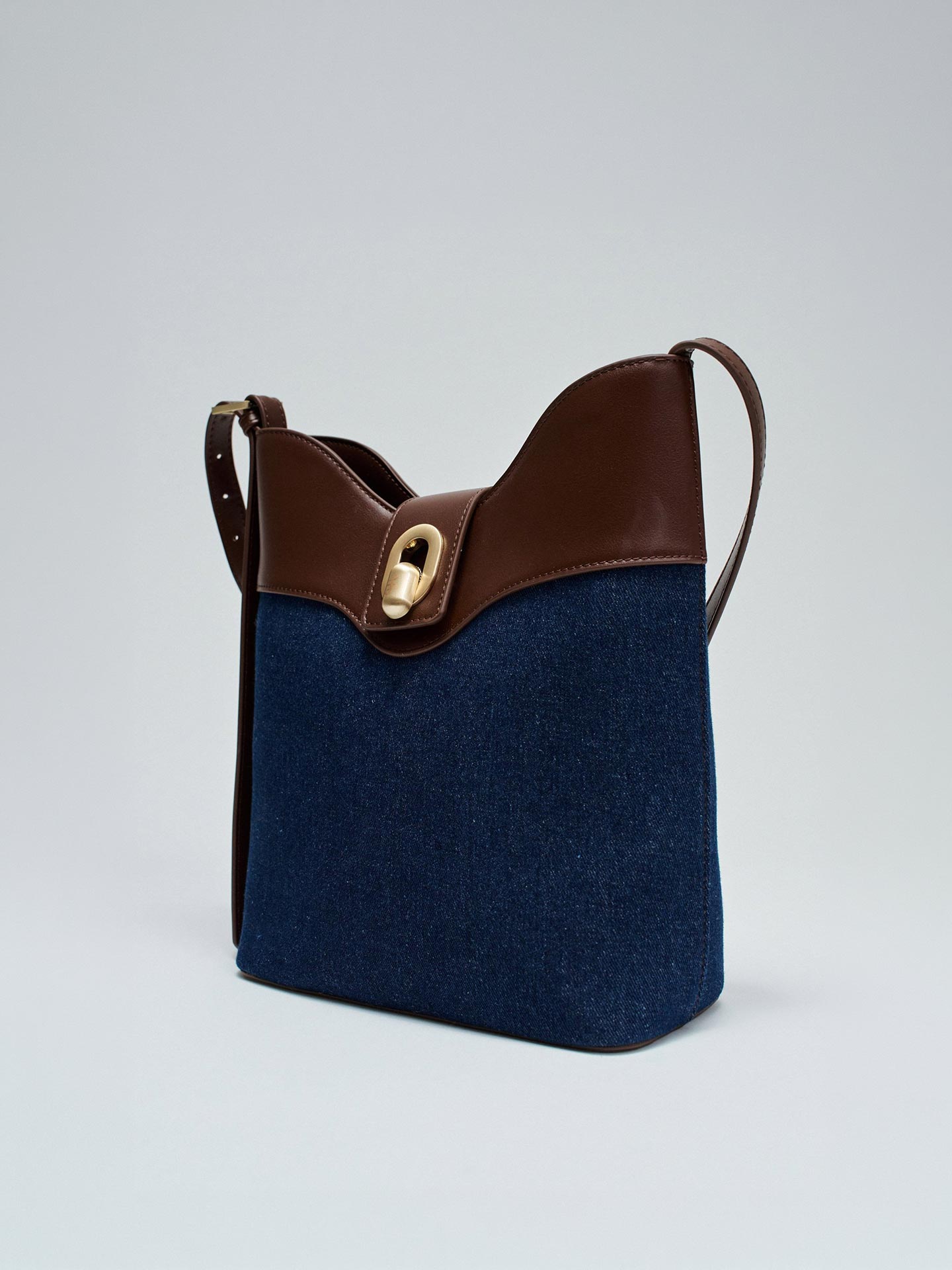 Mala Tote em Denim e Polipele