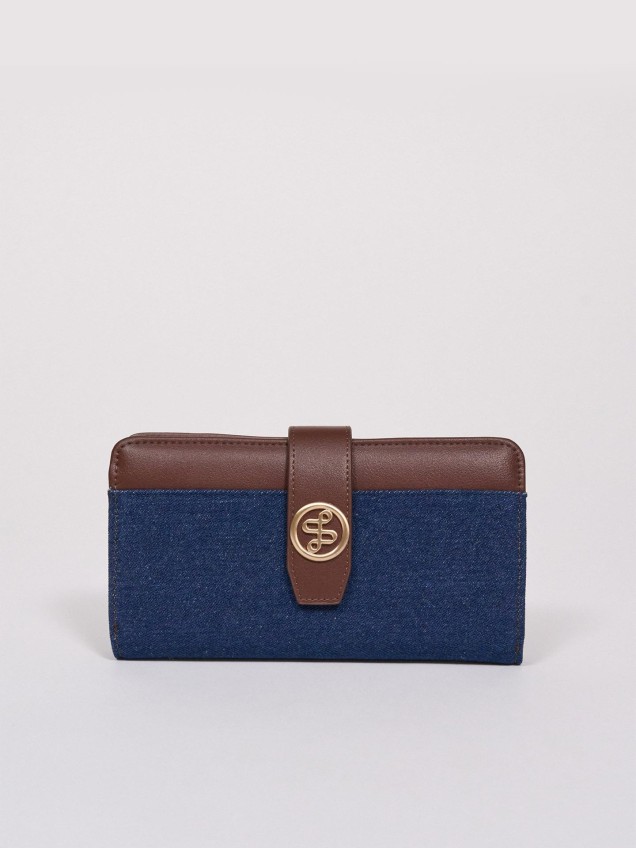 Porta-moedas em Denim e Polipele