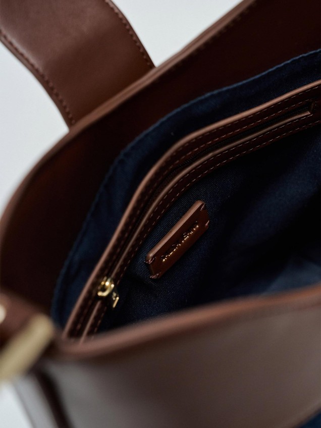 Mala Tote em Denim e Polipele