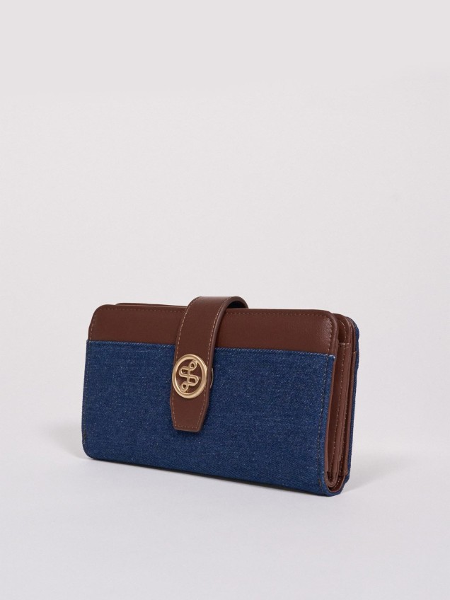 Porta-moedas em Denim e Polipele
