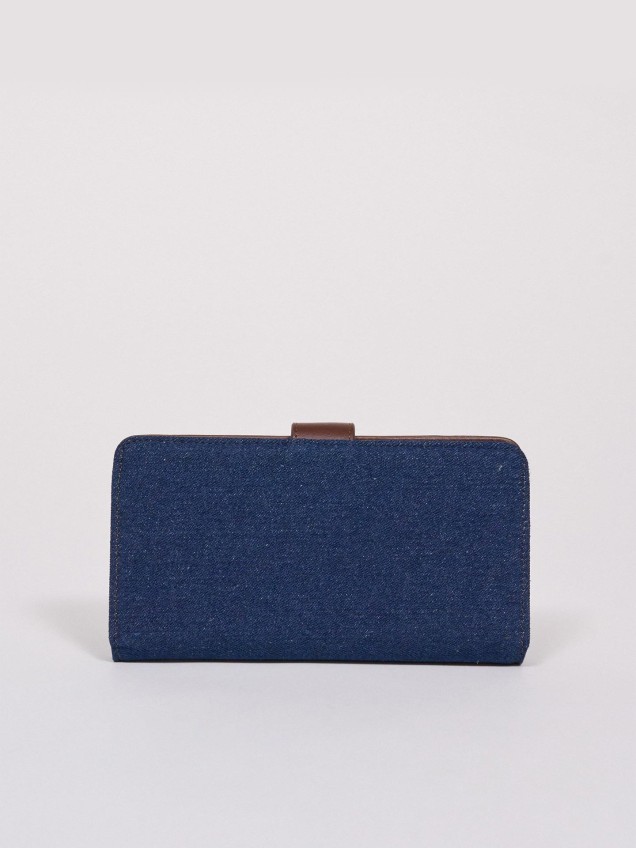 Porta-moedas em Denim e Polipele