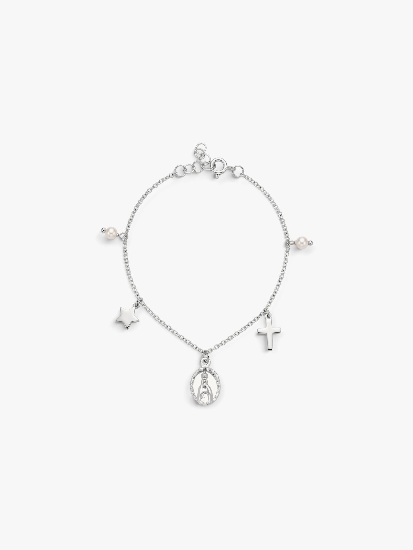 Pulseira com Pendentes e P�rolas