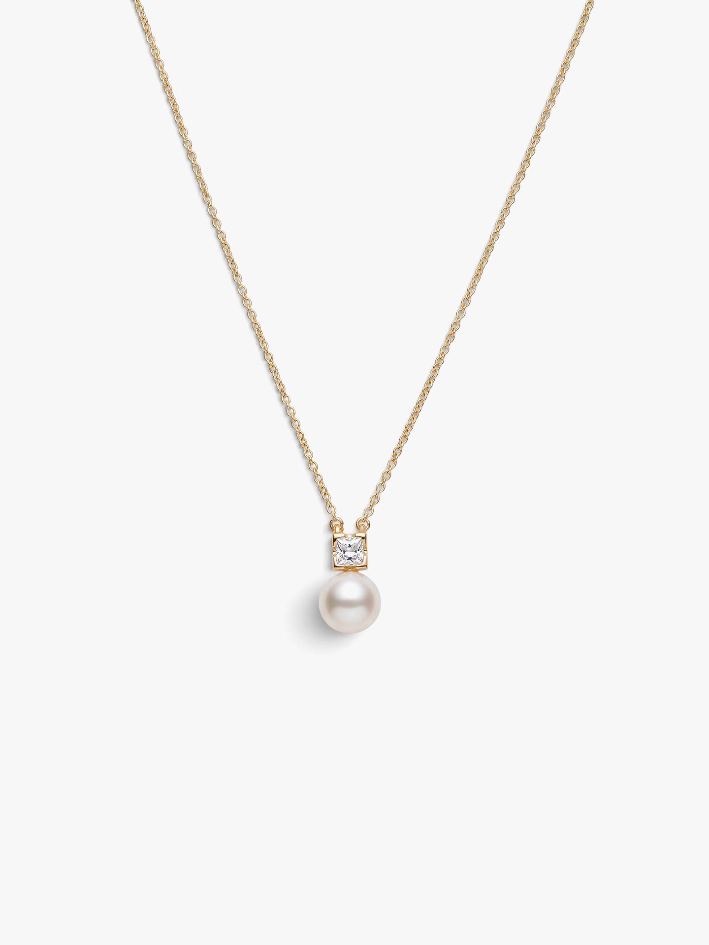 Colar em Prata 925 com Pérola e Zircão