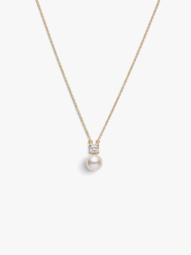 Colar em Prata 925 com Pérola e Zircão