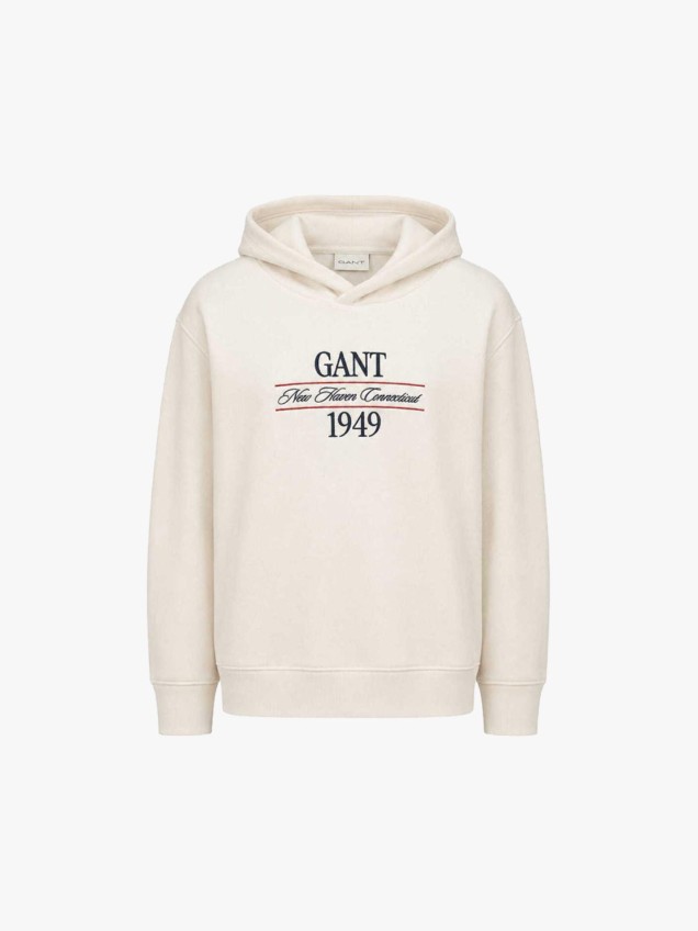 Sweatshirt com Capuz e Bordado