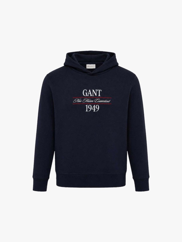 Sweatshirt com Capuz e Bordado