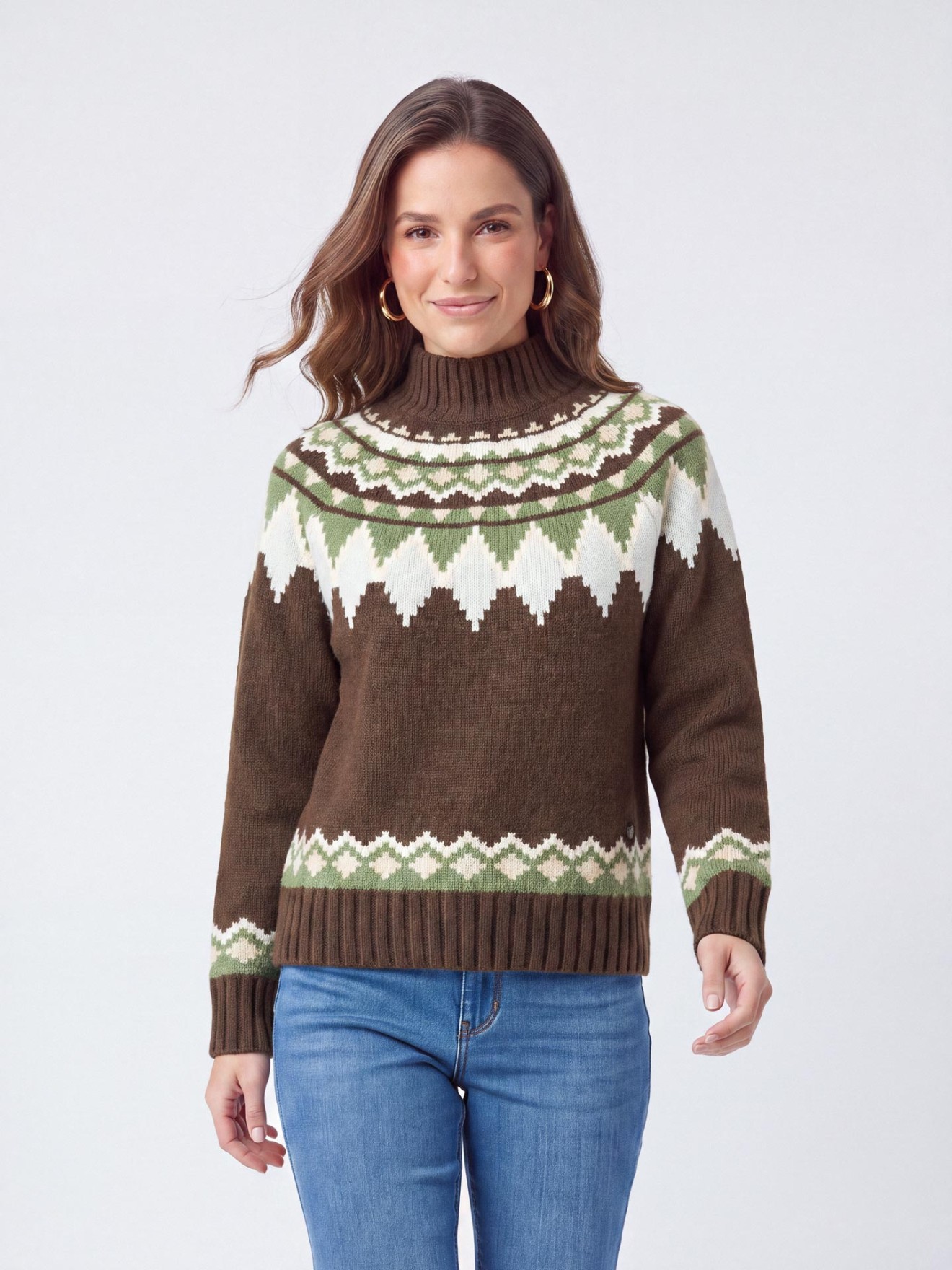Camisola de Malha com Decote Rente